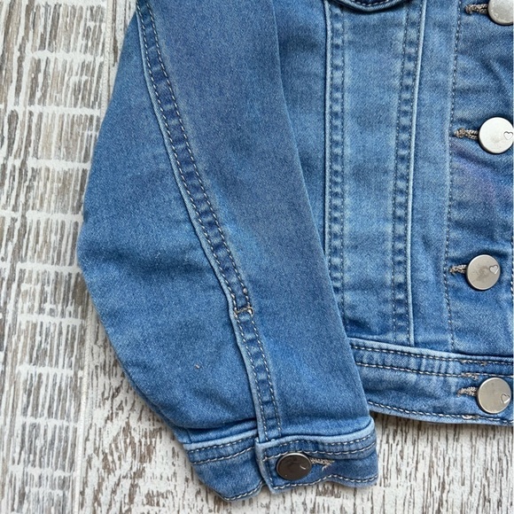 Children’s Place Girls Soft blue denim jean jacket snap front 2T - Picture 5 of 6